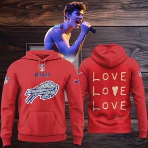 Buffalo Bills Shawn Mendes On The Road Again Tour 2025 Love Love Hoodie T Shirt