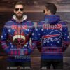 Buffalo Bills Snoopy Charlie Brown Ugly Christmas 3D Hoodie Blue Red Buffalo Bills Snoopy Charlie Brown Ugly Christmas 3D Hoodie Blue Red