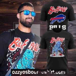 Buffalo Bills Team Cheering 2025 Logo Two Sided Hoodie Shirt