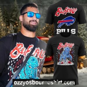 Buffalo Bills Team Cheering 2025 Logo Two Sided Hoodie Shirt
