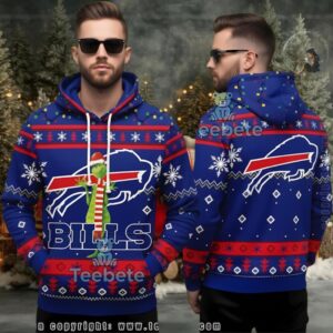 Buffalo Bills The Grinch Ugly Christmas 3D Hoodie Fan Gear
