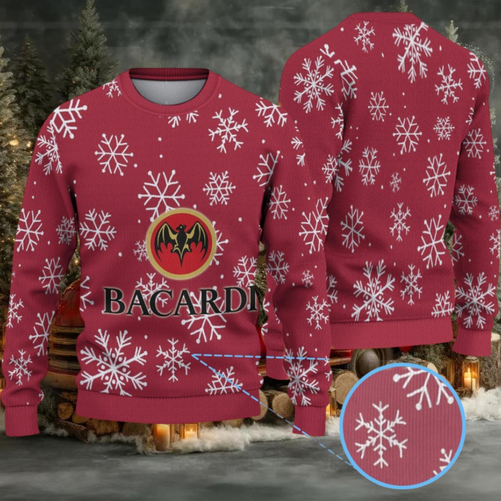 Burgundy All Over Snowflake Bacardi Ugly Christmas Sweater (1) Burgundy All Over Snowflake Bacardi Ugly Christmas Sweater (1)