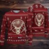 Red & White Fair Isle Snowflake Bacardi Ugly Christmas Sweater