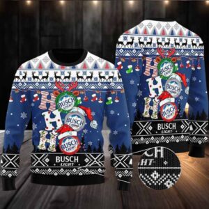 Busch Light HoHoHo Ugly Christmas Sweater Amazing Gift Funny Ugly Sweater