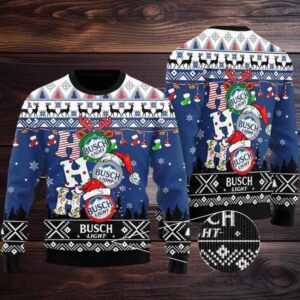 Busch Light HoHoHo Ugly Christmas Sweater Amazing Gift Funny Ugly Sweater