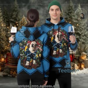 Carolina Panthers Pug Dog 3D Ugly Hoodie Print