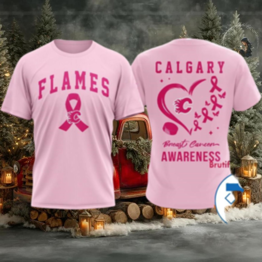Calgary Flames 2025 NHL Pink Breast Cancer Awareness All Over Print Shirt Calgary Flames 2025 NHL Pink Breast Cancer Awareness All Over Print Shirt