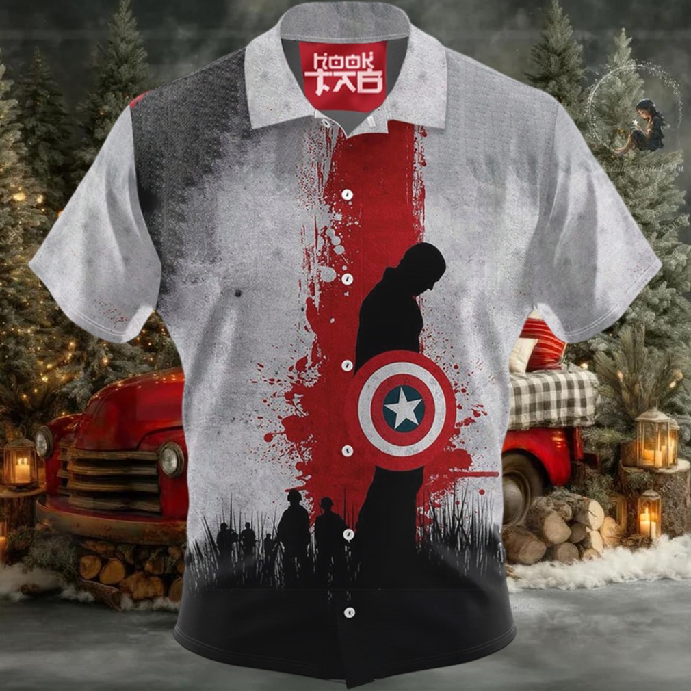 Captain America Marvel Comics Hawaiian Shirt Captain America Marvel Comics Hawaiian Shirt