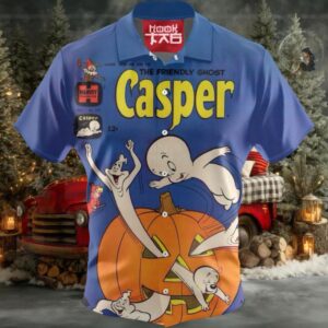 Casper Hawaiian Shirt, Halloween Hawaiian Shirt
