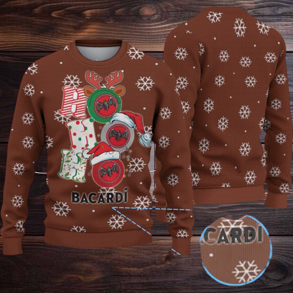 Chestnut Brown All Over Snowflake Bacardi Ugly Christmas Sweater Chestnut Brown All Over Snowflake Bacardi Ugly Christmas Sweater