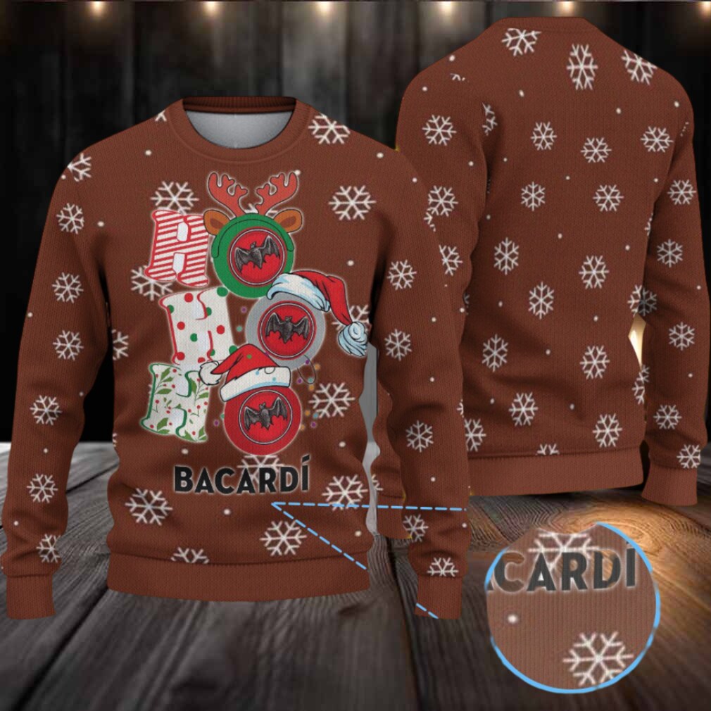Chestnut Brown All Over Snowflake Bacardi Ugly Christmas Sweater Chestnut Brown All Over Snowflake Bacardi Ugly Christmas Sweater