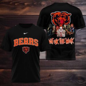 Chicago Bears 2025 NFL Not For The Weak Halloween All Over Print Logo Two Sided Shirt