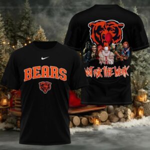 Chicago Bears 2025 NFL Not For The Weak Halloween All Over Print Logo Two Sided Shirt