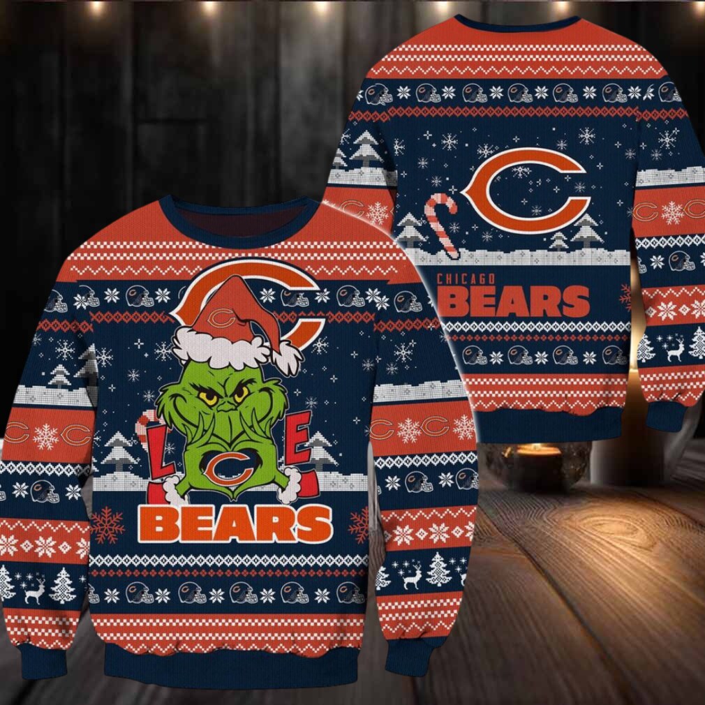 Chicago Bears NFL Grinch Football Limited Ugly Christmas Sweater Chicago Bears NFL Grinch Football Limited Ugly Christmas Sweater