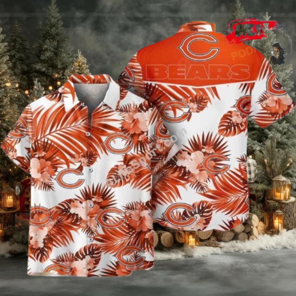 Chicago Bears NFL Palm Leaves Summer Hawaiian Shirt