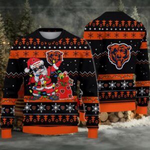 Chicago Bears Santa Claus Ugly Christmas Sweater