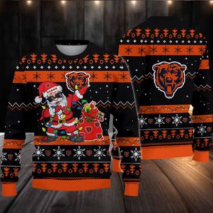 Chicago Bears Santa Claus Ugly Christmas Sweater