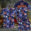 Chicago Bears NFL Floral American Flag Summer Beach Hawaiian Shirt Chicago Bears NFL Floral American Flag Summer Beach Hawaiian Shirt