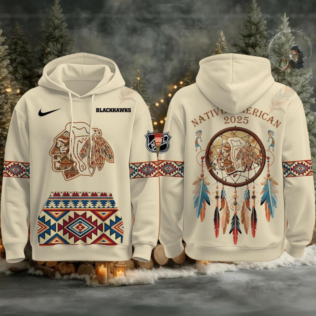 Chicago Blackhawks Hockey Native American Indigenous peoples 2025 Hoodie T Shirt Chicago Blackhawks Hockey Native American Indigenous peoples 2025 Hoodie T Shirt