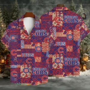 Chicago Cubs Baseball Major League Vintage Red Pattern Hawaiian Shirt