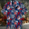 Chicago Cubs Tropical Floral Hotdog Funny Hawaiian Shirt Chicago Cubs Tropical Floral Hotdog Funny Hawaiian Shirt