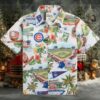 Chicago Cubs Vintage Text Printed Hawaiian Shirt