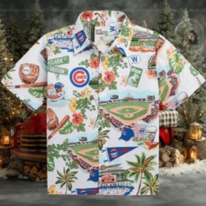 Chicago Cubs MLB Stadium Iconic Hawaiian Shirt