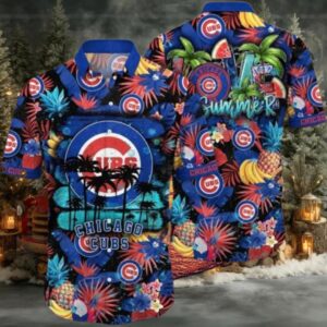 Chicago Cubs MLB Tropical Fruit Aloha Hawaiian Shirt