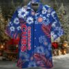 Chicago Cubs Palm Paradise White And Blue Hawaiian Shirt Chicago Cubs Palm Paradise White And Blue Hawaiian Shirt
