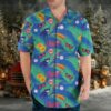 Chicago Cubs Blue Red Allover Print Retro Patchwork Hawaiian Shirt