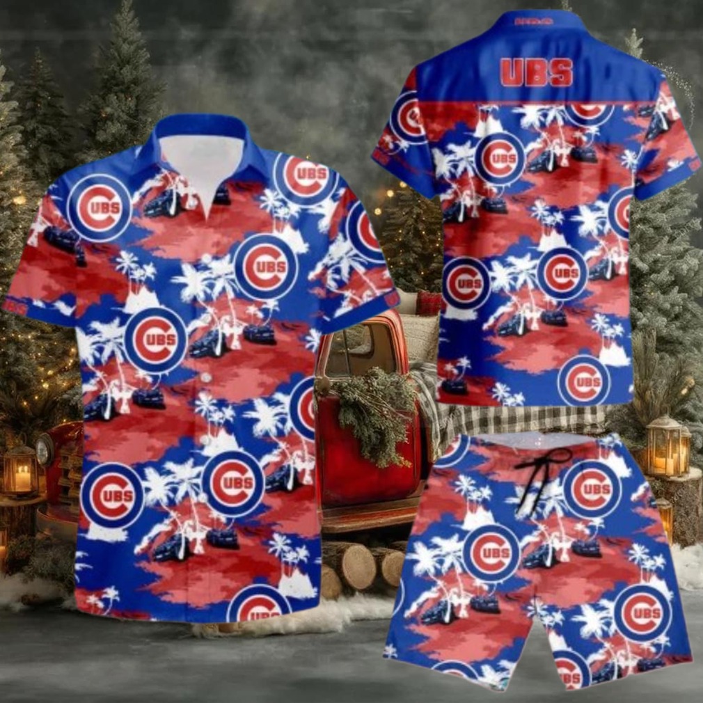 Chicago Cubs Tropical Red Coconut Island Summer Hawaiian Shirt Chicago Cubs Tropical Red Coconut Island Summer Hawaiian Shirt