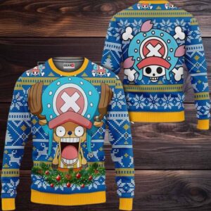 Chopper Anime Xmas Gifts One Piece Ugly Christmas Sweater