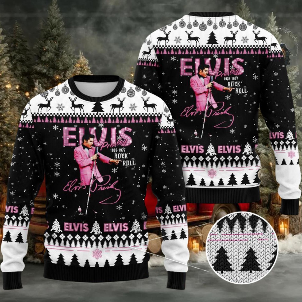 Christmas Elvis Presley 3D Ugly Sweater Christmas Elvis Presley 3D Ugly Sweater