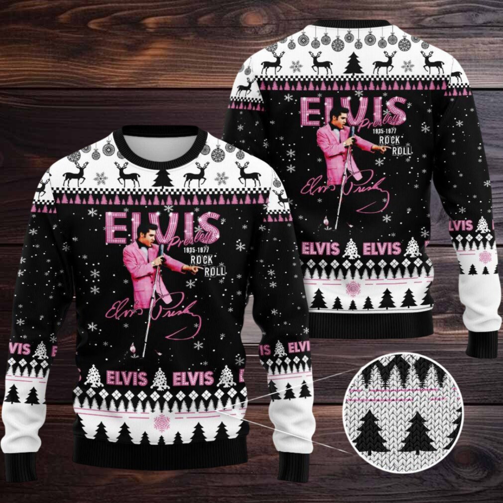 Christmas Elvis Presley 3D Ugly Sweater Christmas Elvis Presley 3D Ugly Sweater