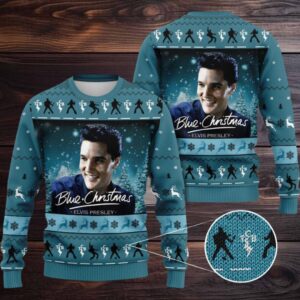 Christmas Elvis Presley Sweater, Elvis Men Sweater