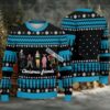 Jason Voorhees Slashing Through The Snow Ugly Christmas Sweater Blue Red Vacation Jason Voorhees Slashing Through The Snow Ugly Christmas Sweater Blue Red Vacation