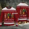Chibi Jason Voorhees Ugly Xmas Sweaters Black Red Funny