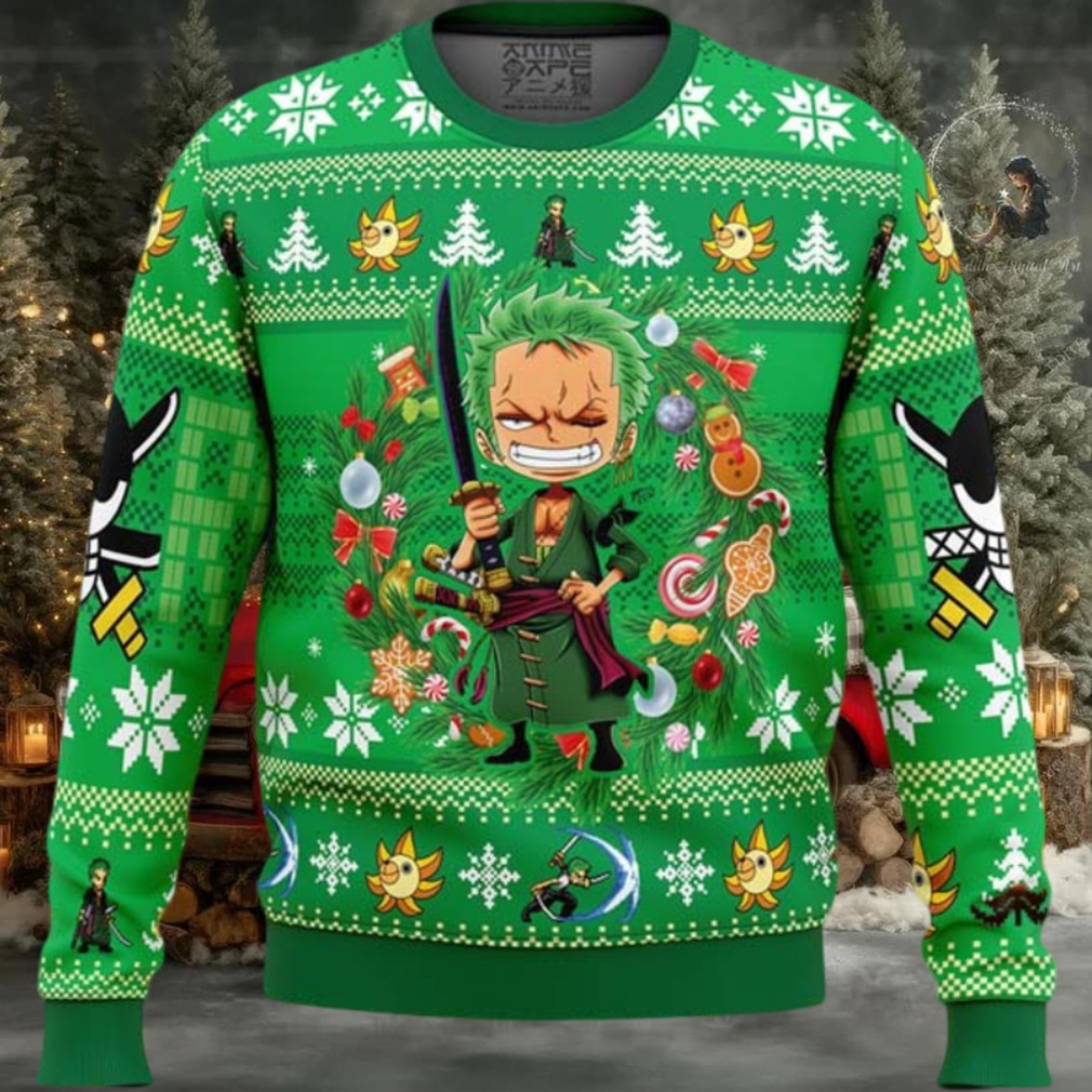 Christmas Zoro One Piece Ugly Christmas Sweater Christmas Zoro One Piece Ugly Christmas Sweater