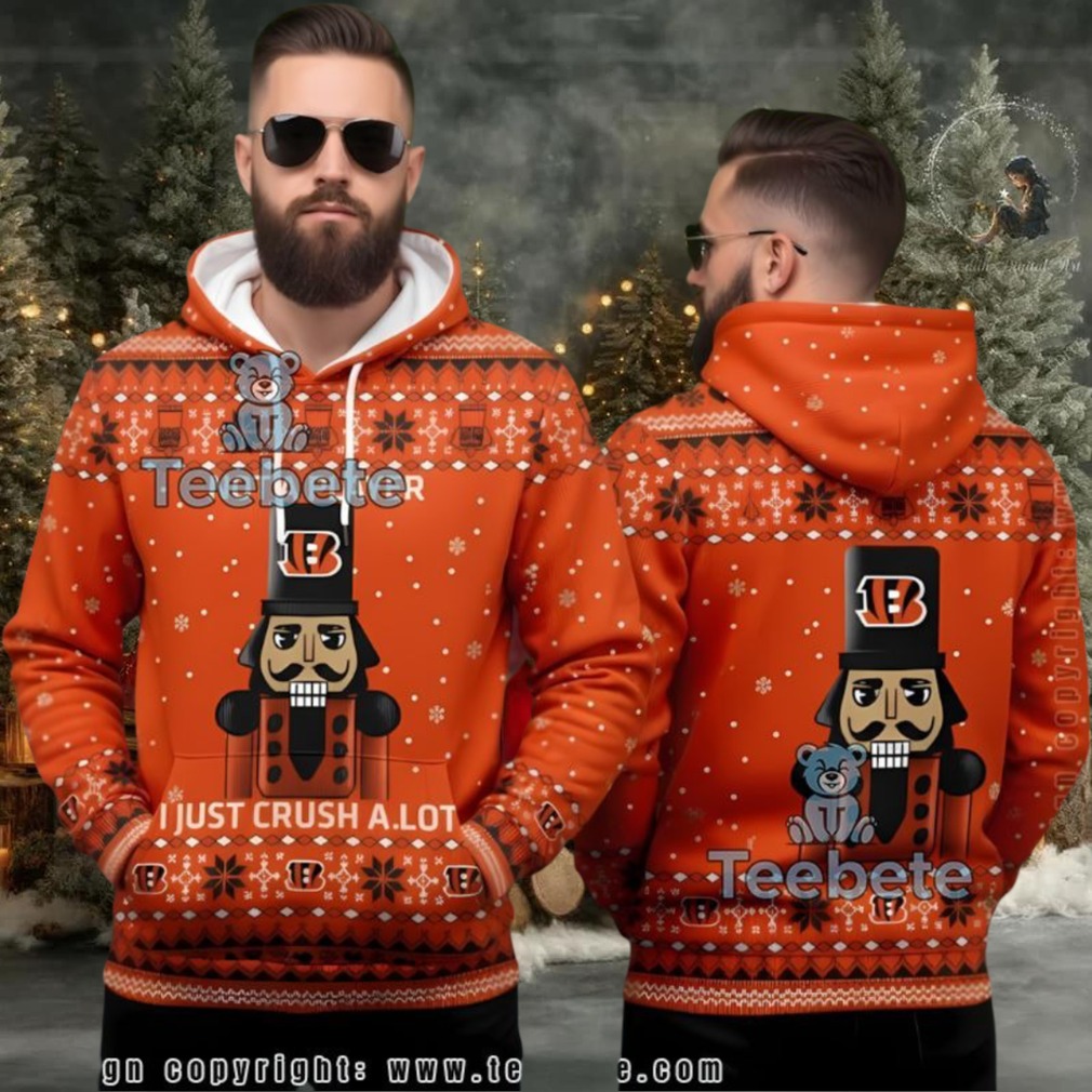 Cincinnati Bengals Christmas Nutcracker Ugly 3D Hoodie Orange Cincinnati Bengals Christmas Nutcracker Ugly 3D Hoodie Orange