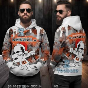 Cincinnati Bengals Dabbing Snoopy Ugly 3D Hoodie Winter Gameday Gear