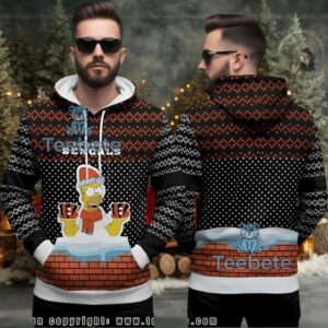 Cincinnati Bengals Homer Simpson Ugly Christmas 3D Hoodie