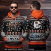 Cincinnati Bengals Mickey Mouse Ho Ho Ho Ugly Christmas 3D Hoodie Cincinnati Bengals Mickey Mouse Ho Ho Ho Ugly Christmas 3D Hoodie