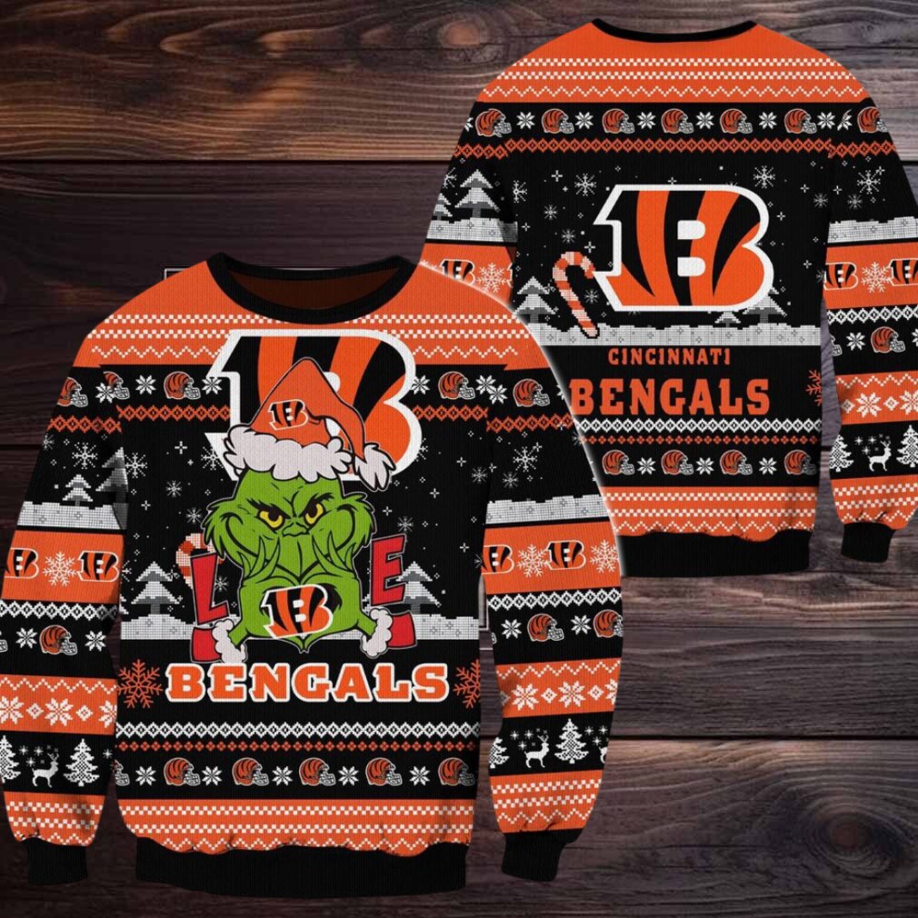 Cincinnati Bengals NFL Grinch Football Limited Ugly Christmas Sweater Cincinnati Bengals NFL Grinch Football Limited Ugly Christmas Sweater