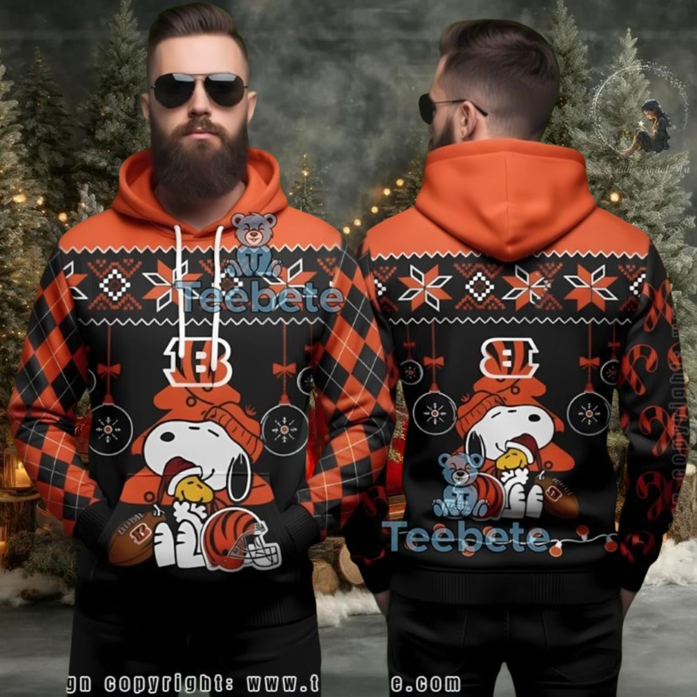 Cincinnati Bengals Peanuts Snoopy Nfl Fan Ugly 3D Hoodie Cincinnati Bengals Peanuts Snoopy Nfl Fan Ugly 3D Hoodie