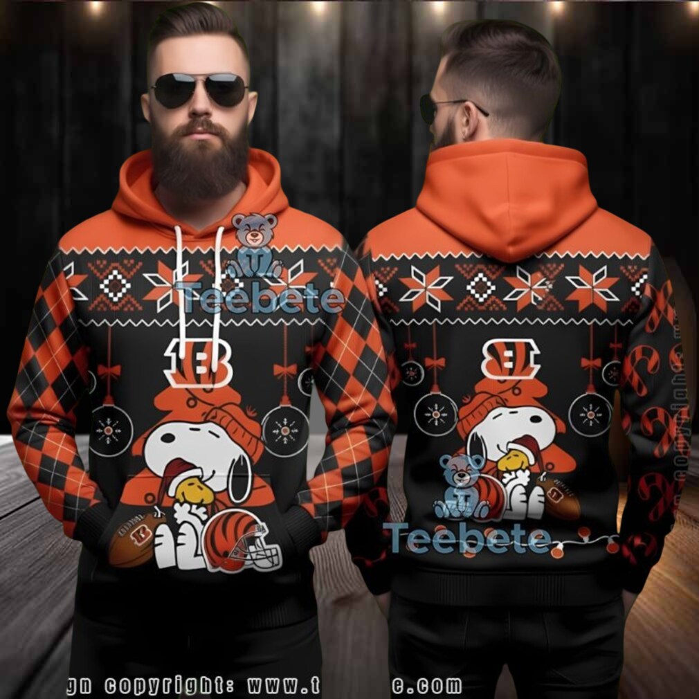 Cincinnati Bengals Peanuts Snoopy Nfl Fan Ugly 3D Hoodie Cincinnati Bengals Peanuts Snoopy Nfl Fan Ugly 3D Hoodie