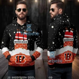 Cincinnati Bengals Santa Chimney Ugly 3D Hoodie Gameday Apparel