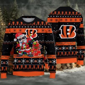 Cincinnati Bengals Santa Claus Ugly Christmas Sweater