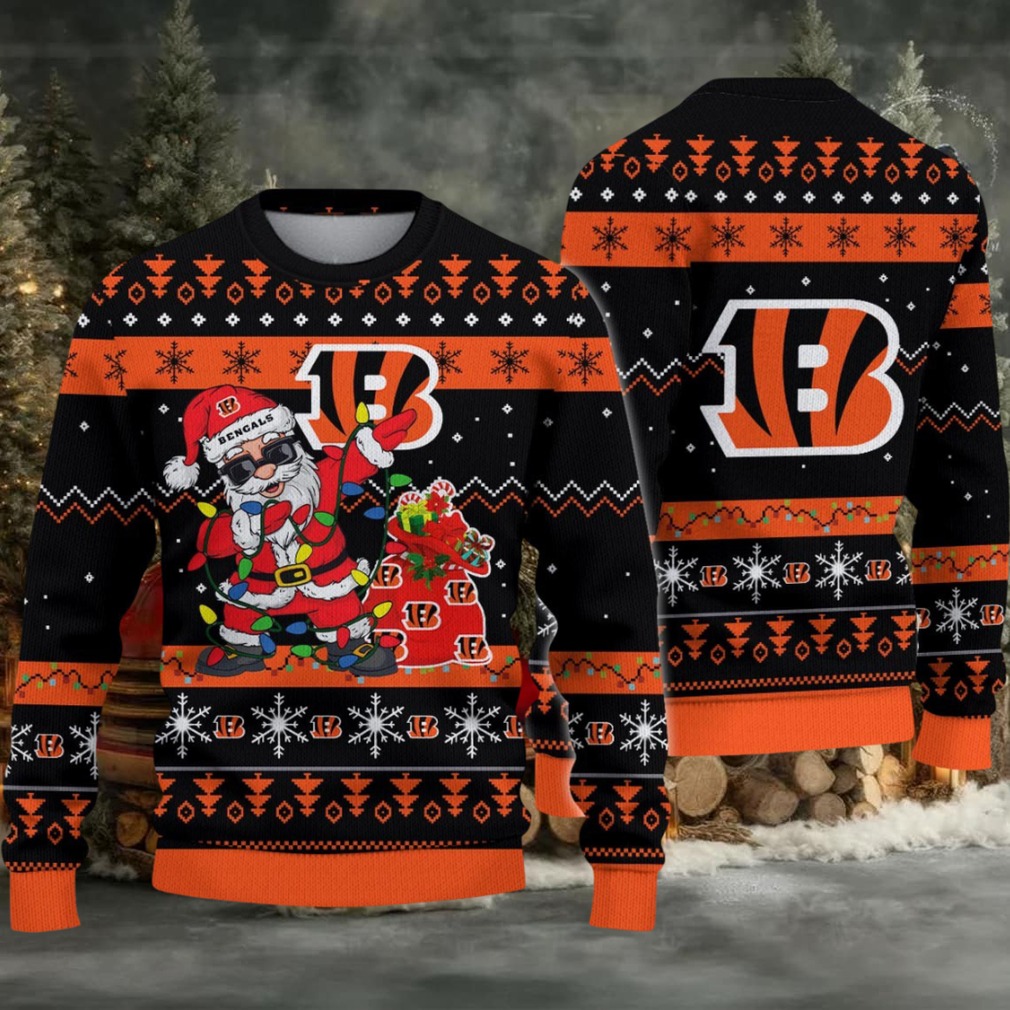 Cincinnati Bengals Santa Claus Ugly Christmas Sweater