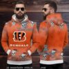 Cincinnati Bengals Santa Skull Ugly Christmas 3D Hoodie Cincinnati Bengals Santa Skull Ugly Christmas 3D Hoodie