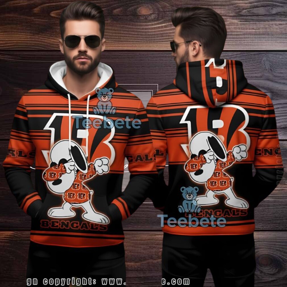 Cincinnati Bengals Snoopy Nfl Ugly 3D Hoodie Peanuts Fan Gear Cincinnati Bengals Snoopy Nfl Ugly 3D Hoodie Peanuts Fan Gear
